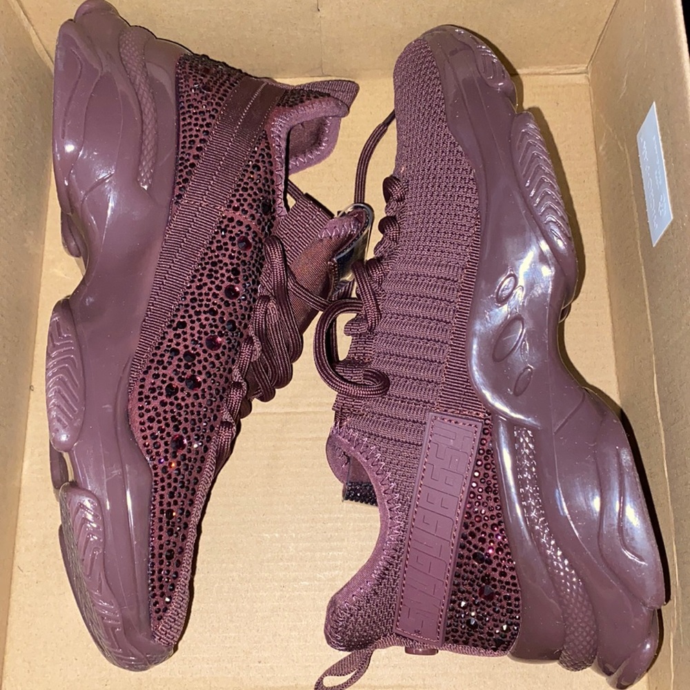 Burgundy Steve Madden sneakers